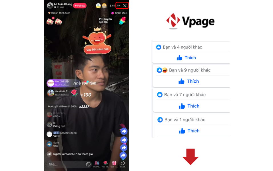Phiên live quá đông người tham gia
